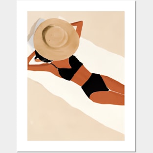 Women Sommerhat Bikini Posters and Art